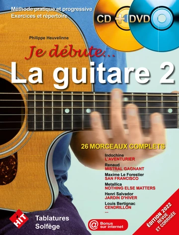 Je débute la guitare. Volume 2 (avec CD et DVD) Visuell